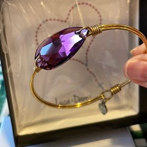 February birthstone bangle